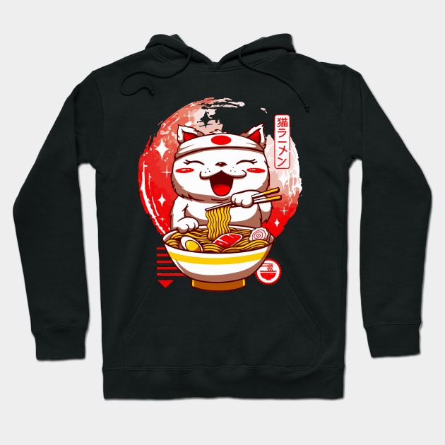 Cat Kami Sama Ramen Japan Hoodie by Tokyo